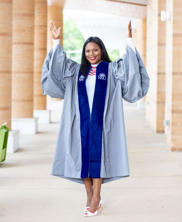 Perkins graduated from Nova Southeastern University with her PhD on June 14. (Photo courtesy of Yolanda Perkins)