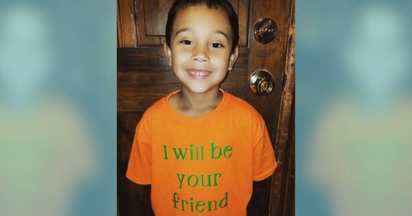 Blake Rajahn had his mom make an "I will be your friend" shirt for bullied kids to know he's there for them