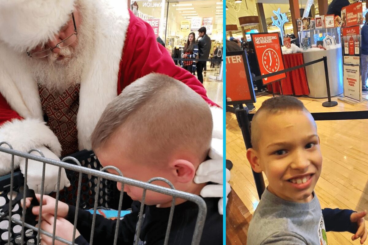 Santa works Christmas magic to calm boy with autism down who waited 6 years to meet him.