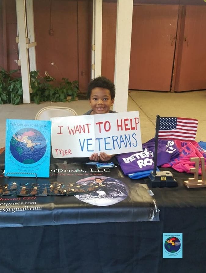 8-year-old "superhero" with a heart of gold raises over $50k to help homeless veterans in need.