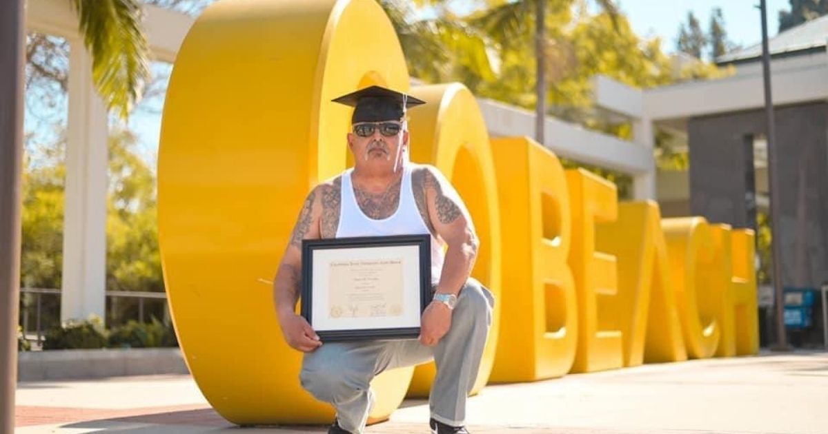 Man who spent 30 years of his adult life in prison graduates with honors from Cal State Long Beach.