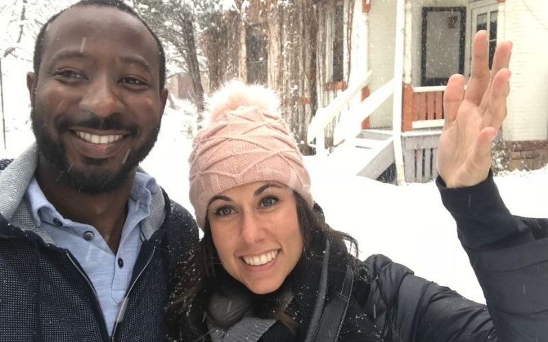 Brandon and his wife, Rina Jones.