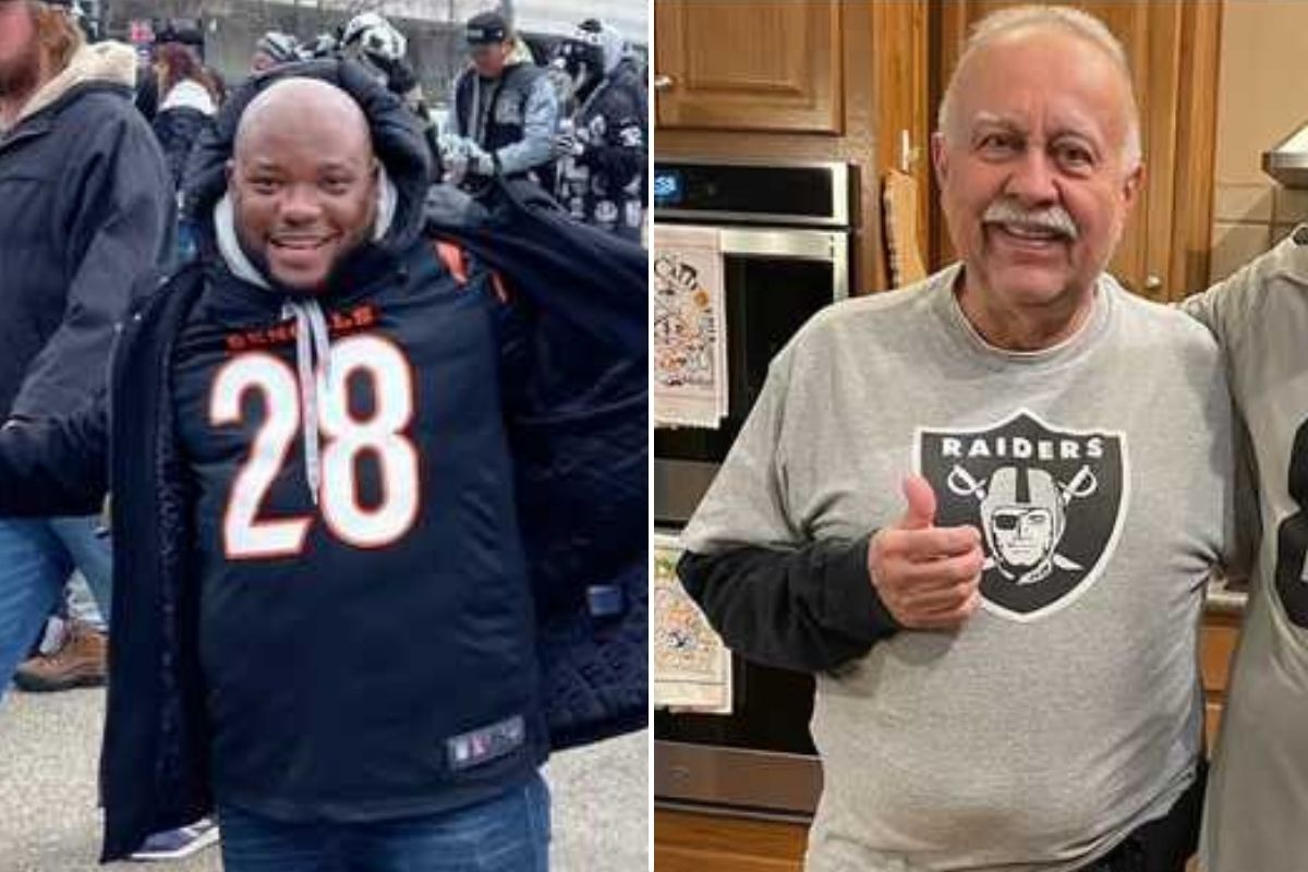 Bengals fan saves the life of a Raiders fan before playoff game.
