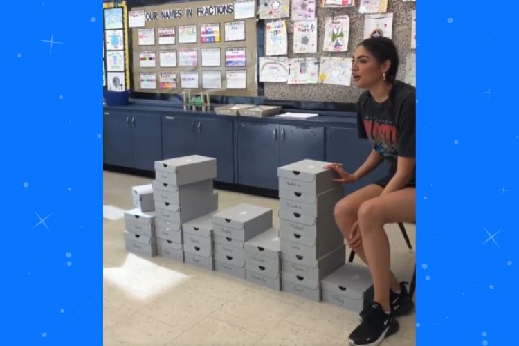 Toronto teacher buys brand new Air Force 1's for her entire elementary school class (teachinthe6ix/ig)