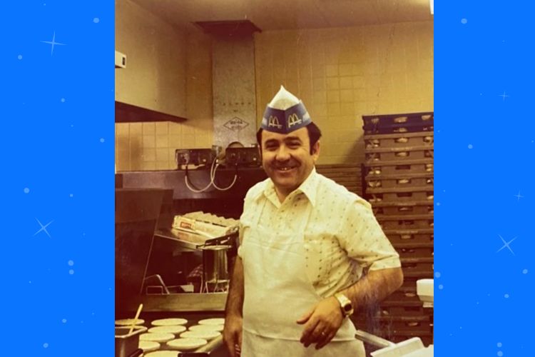 A photo of Tony Philiou from his earlier years with McDonald’s. (Tony Philiou / McDonald's)