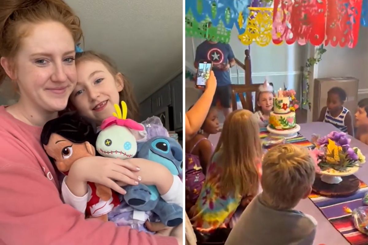 8-year-old girl who lost mom to brain cancer gets epic birthday surprise from strangers (bluffcakes/IG)