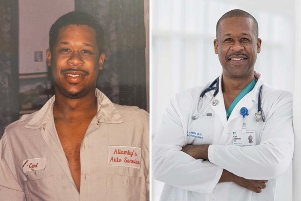 Ohio auto mechanic follows his heart and becomes doctor at age 51. (Dr. Carl Allamby)