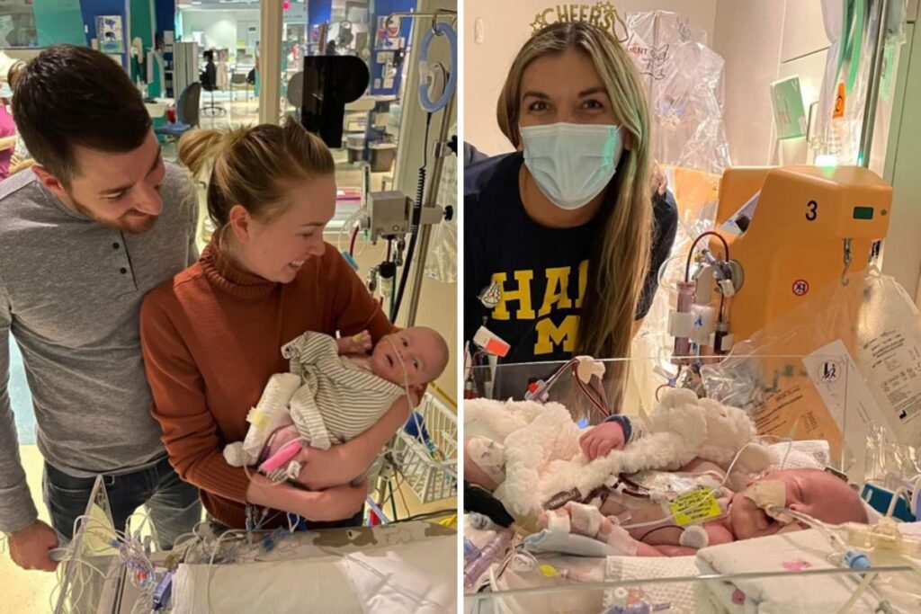 Parents of baby who spent 6 months in NICU ask his nurse to be his godmother