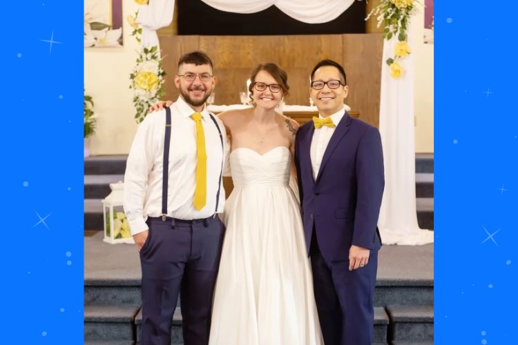 Bride asks doctor to walk her down the aisle after he cared for her through brain tumor