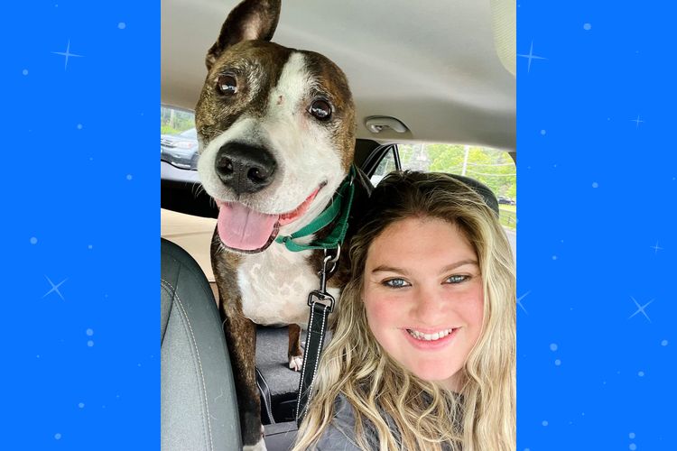 One-eared rescue dog named, Van Gogh, paints his way into a forever home. (Happily Furever After Rescue)