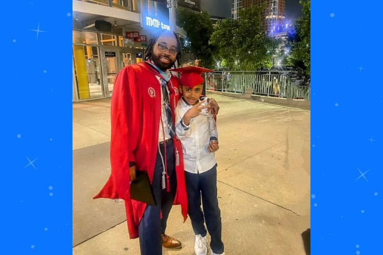Single dad graduates with master's while working 3 jobs